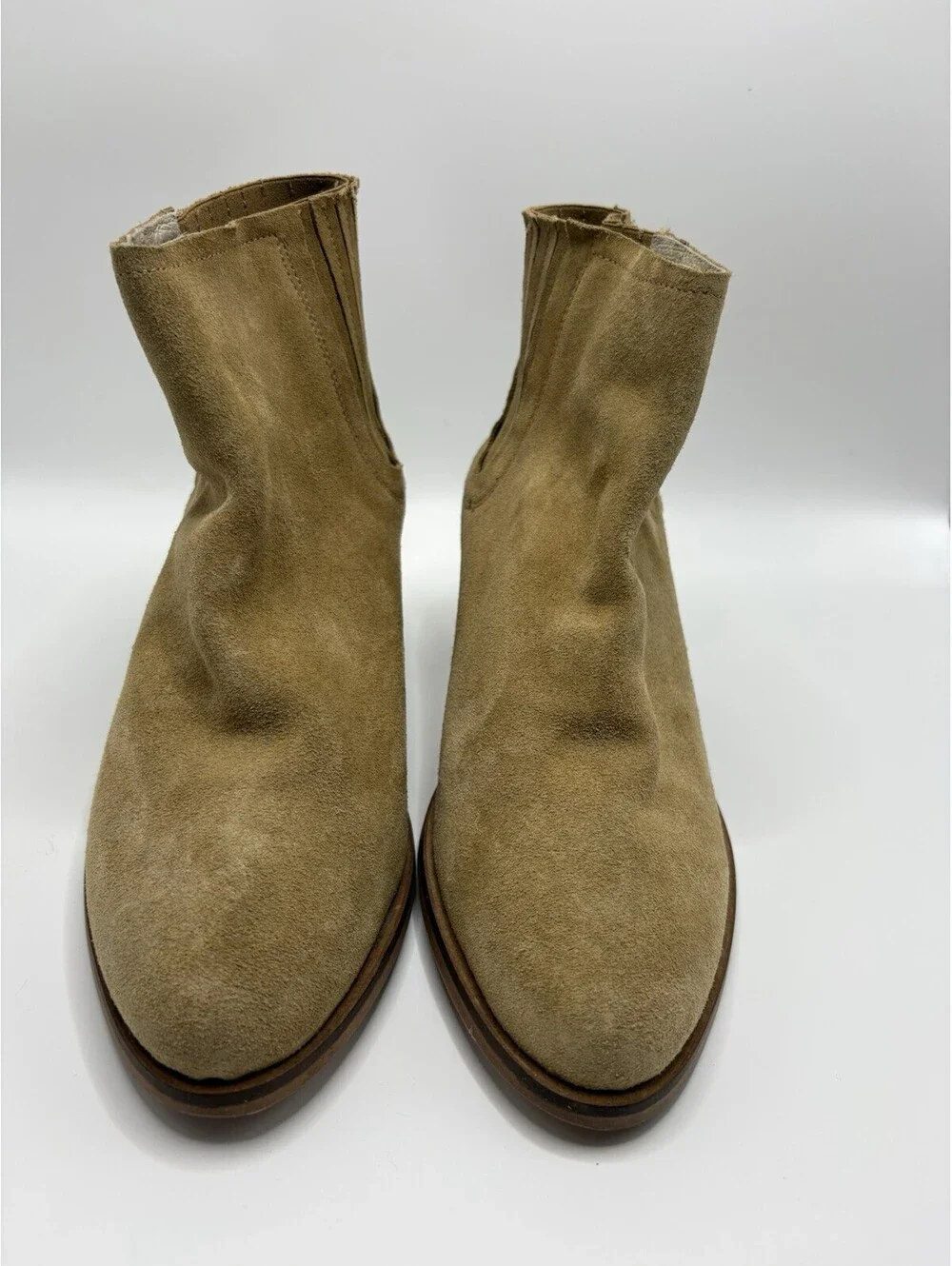 Matt Bernson Gloria Ankle Boots, Camel Suede, Women's Sz 9.5